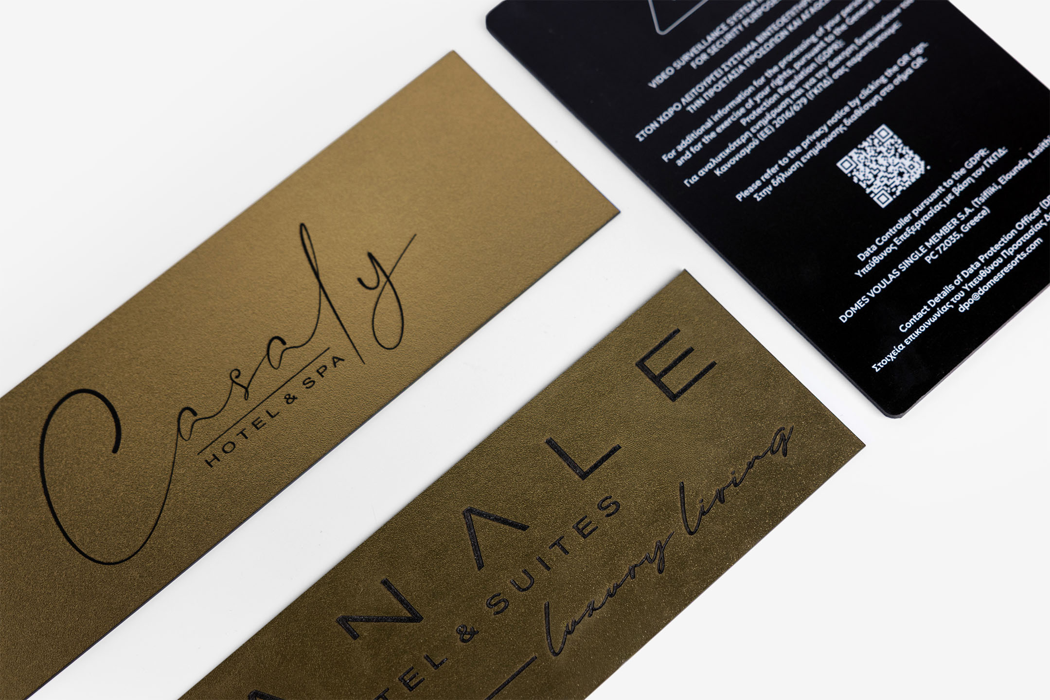 indoor signage canale hotel&suites