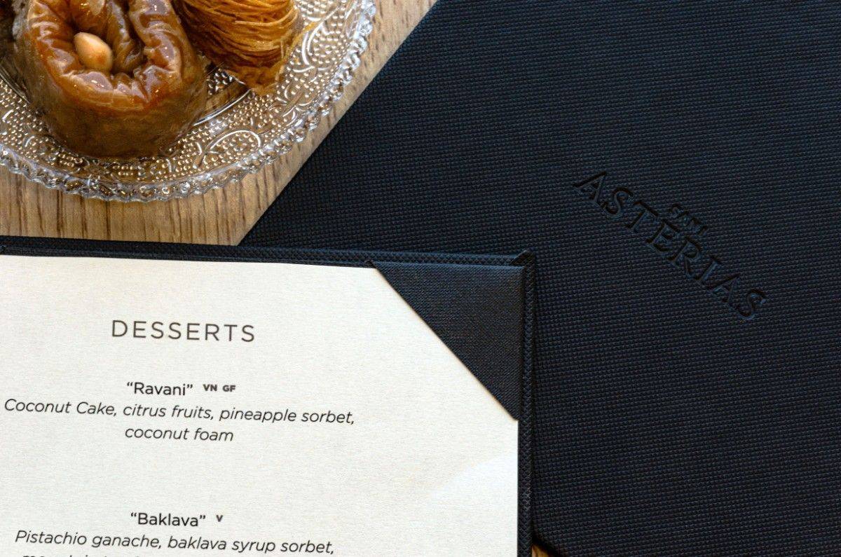 Board menu desserts breakfast sani asterias