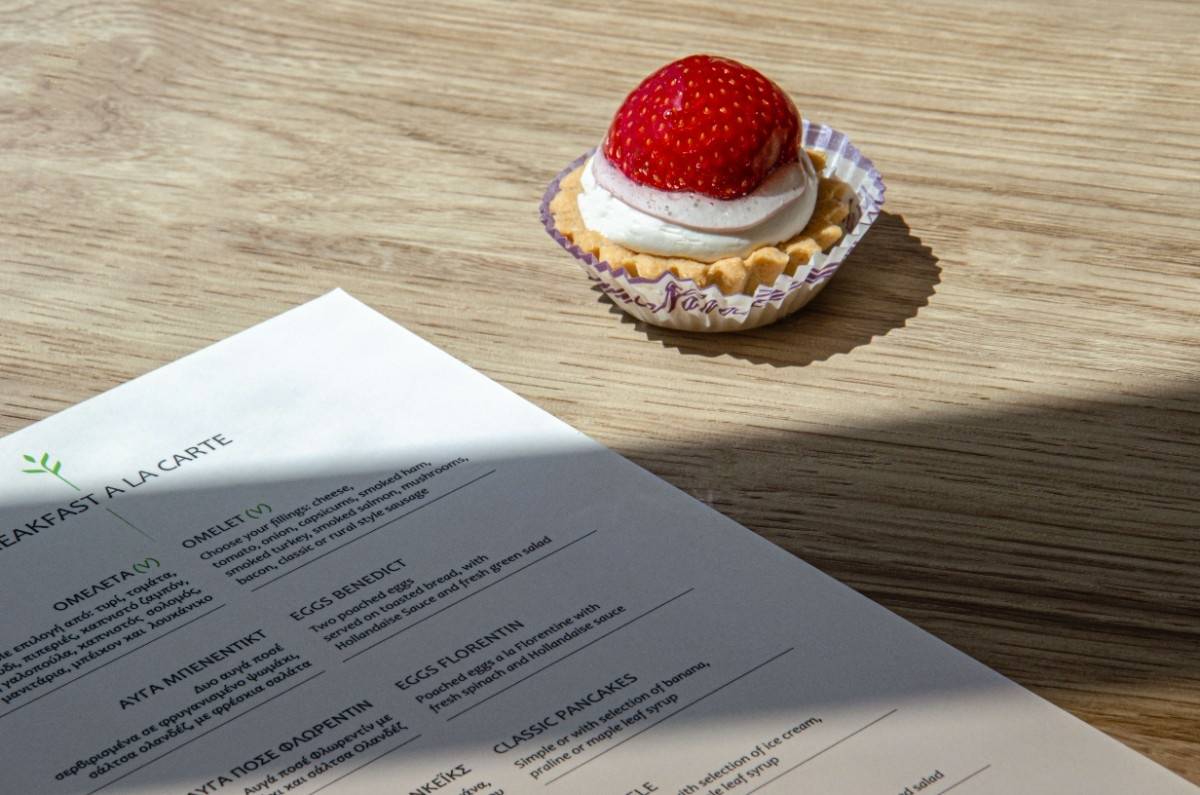 Board menu desserts breakfast grand hyatt