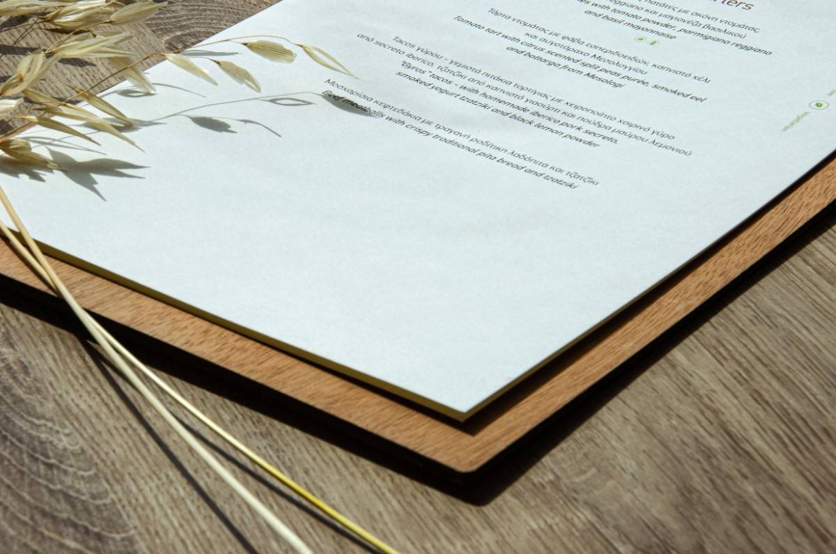 board menu food ikos