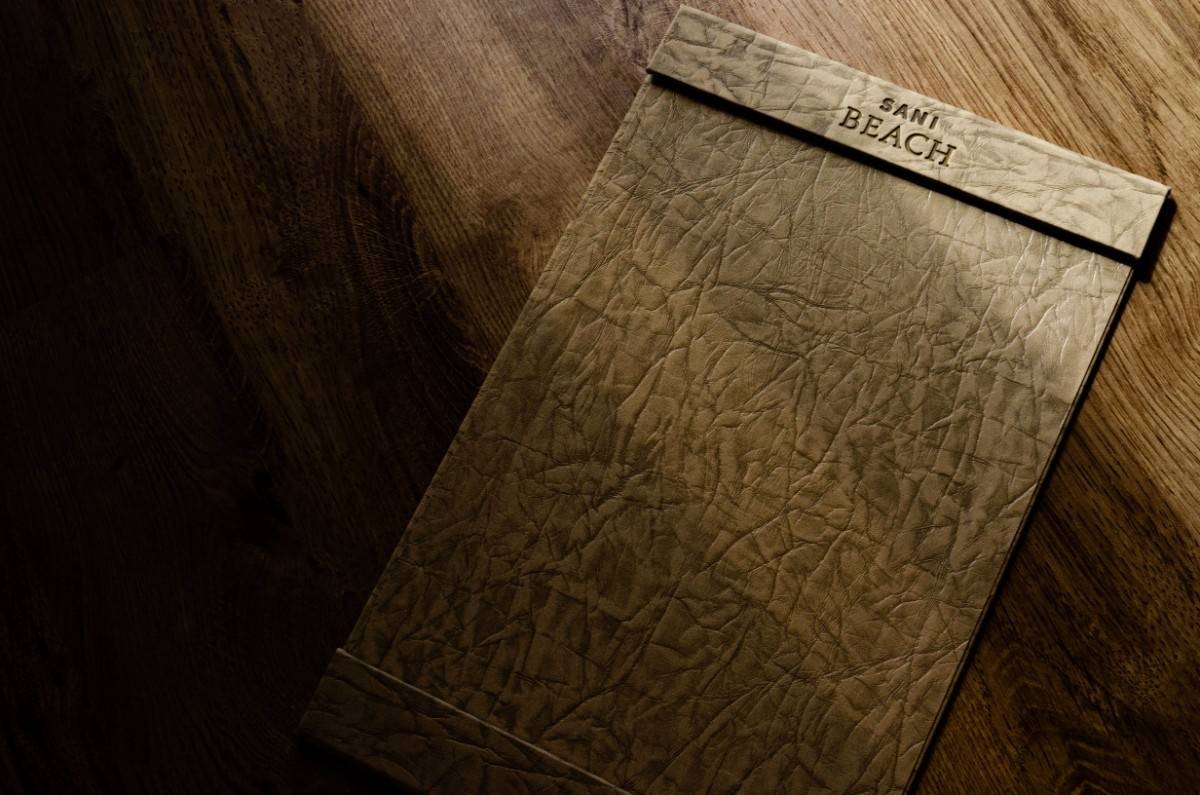 board menu food sani beach