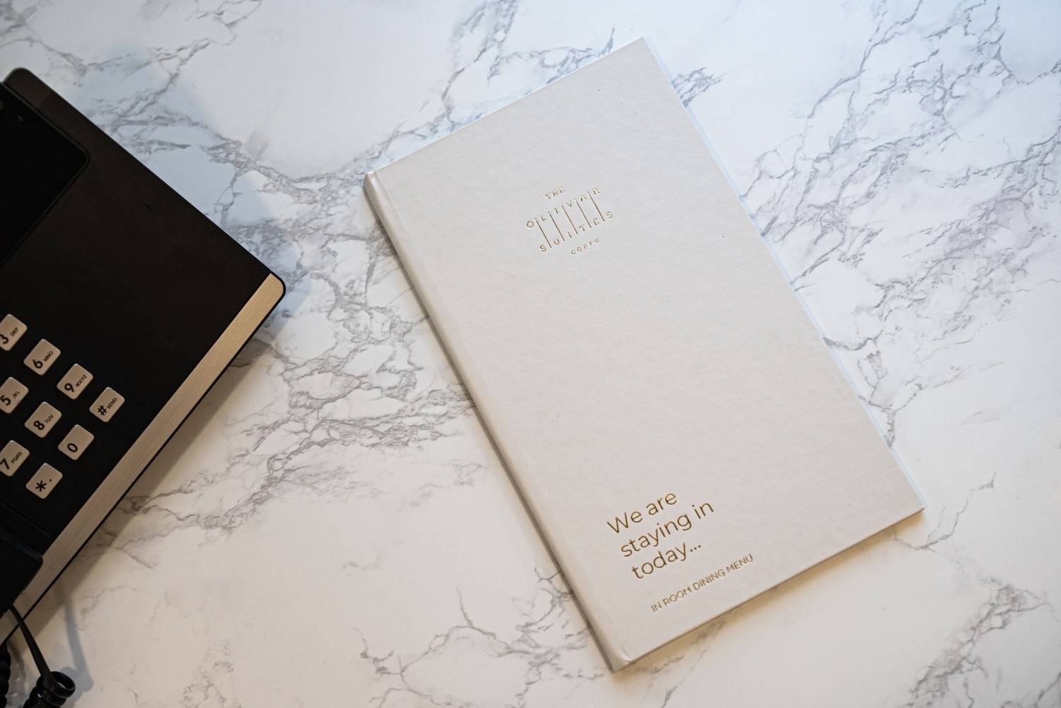 hard cover menu extras room olivar