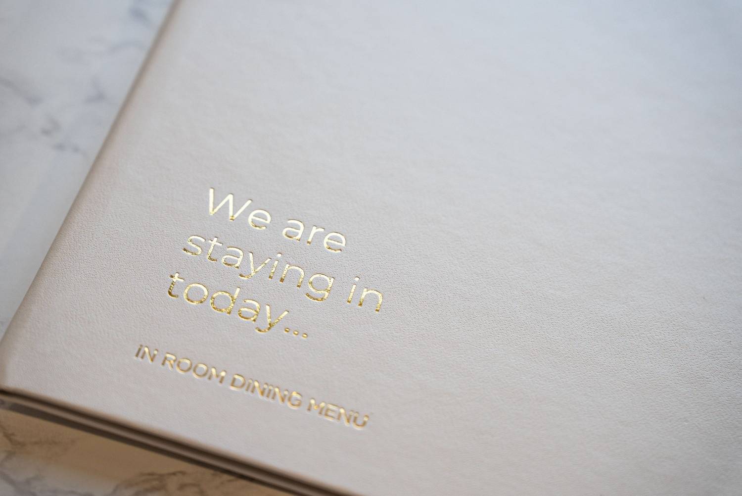 hard cover menu extras room olivar