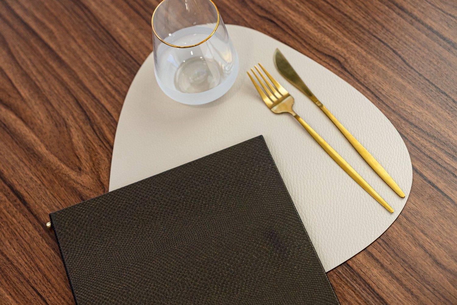 hard cover menu food mykonos bliss