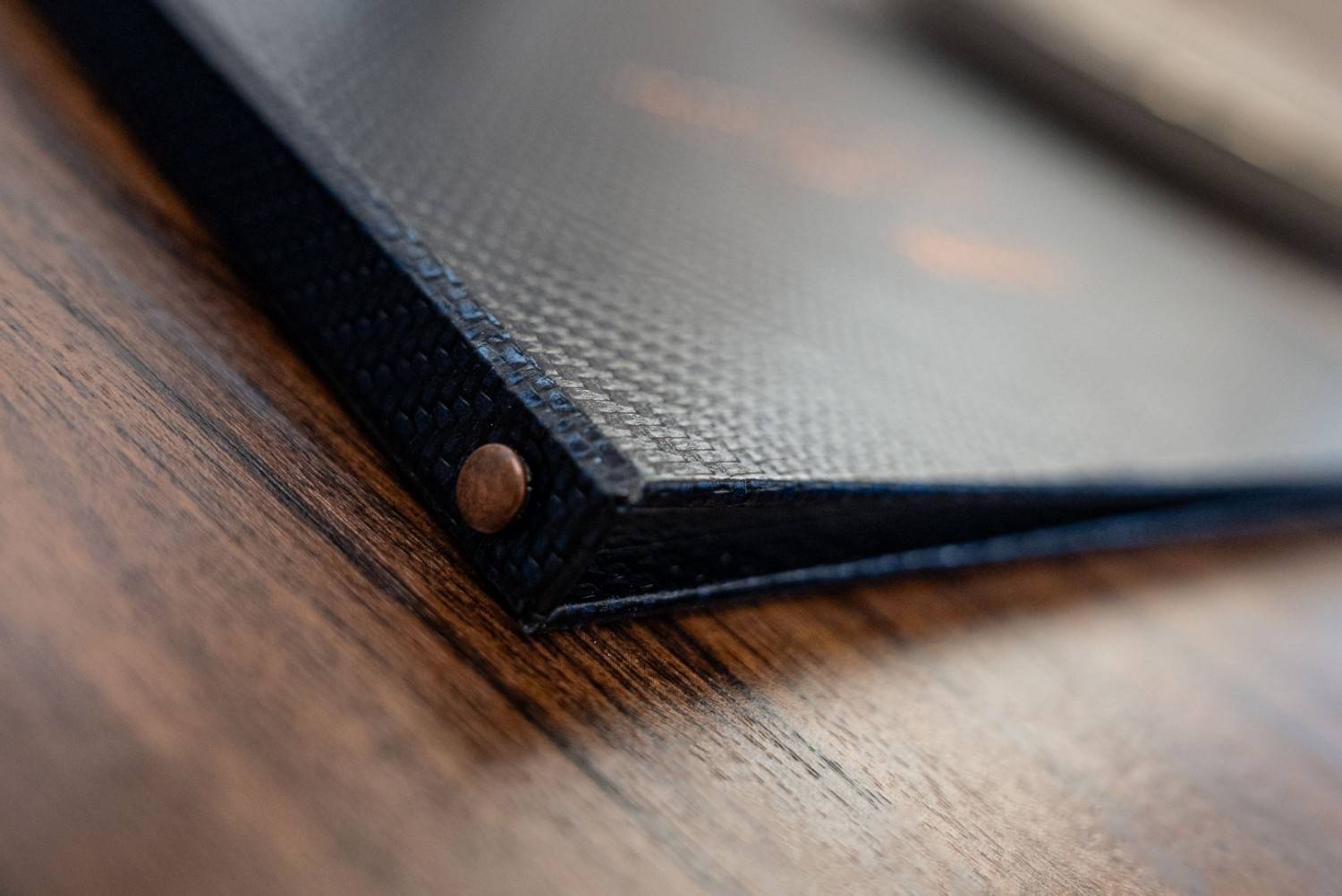 hard cover menu food kymata