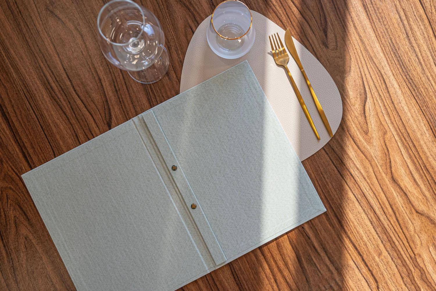 hard cover menu wine bousoulas