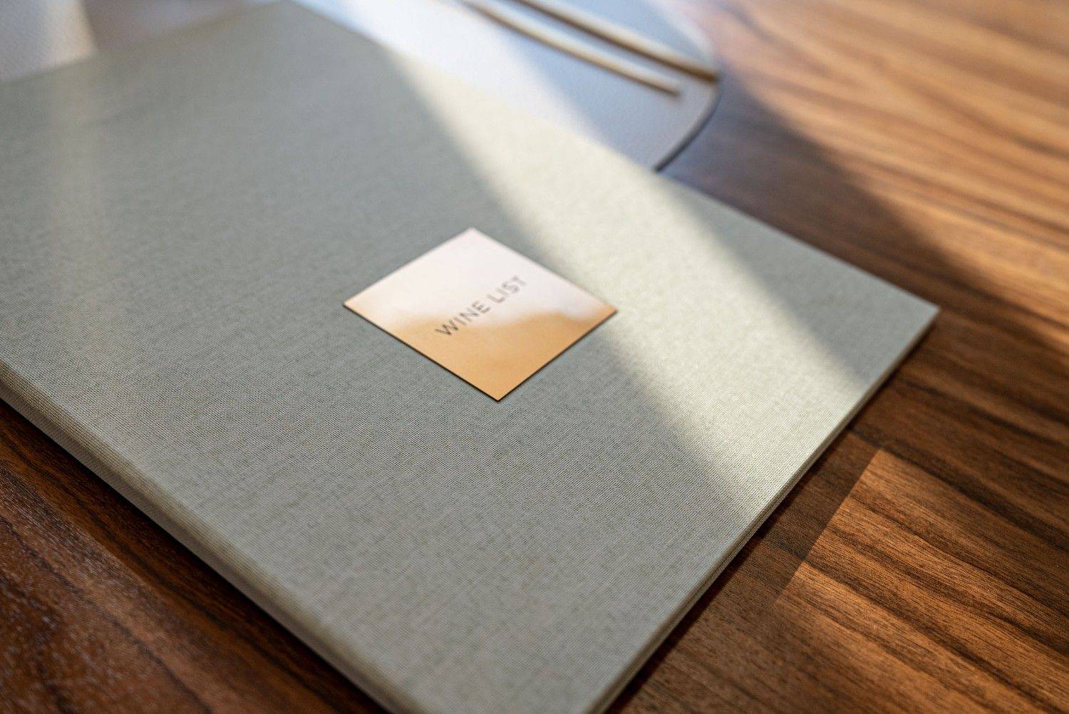 hard cover menu wine bousoulas