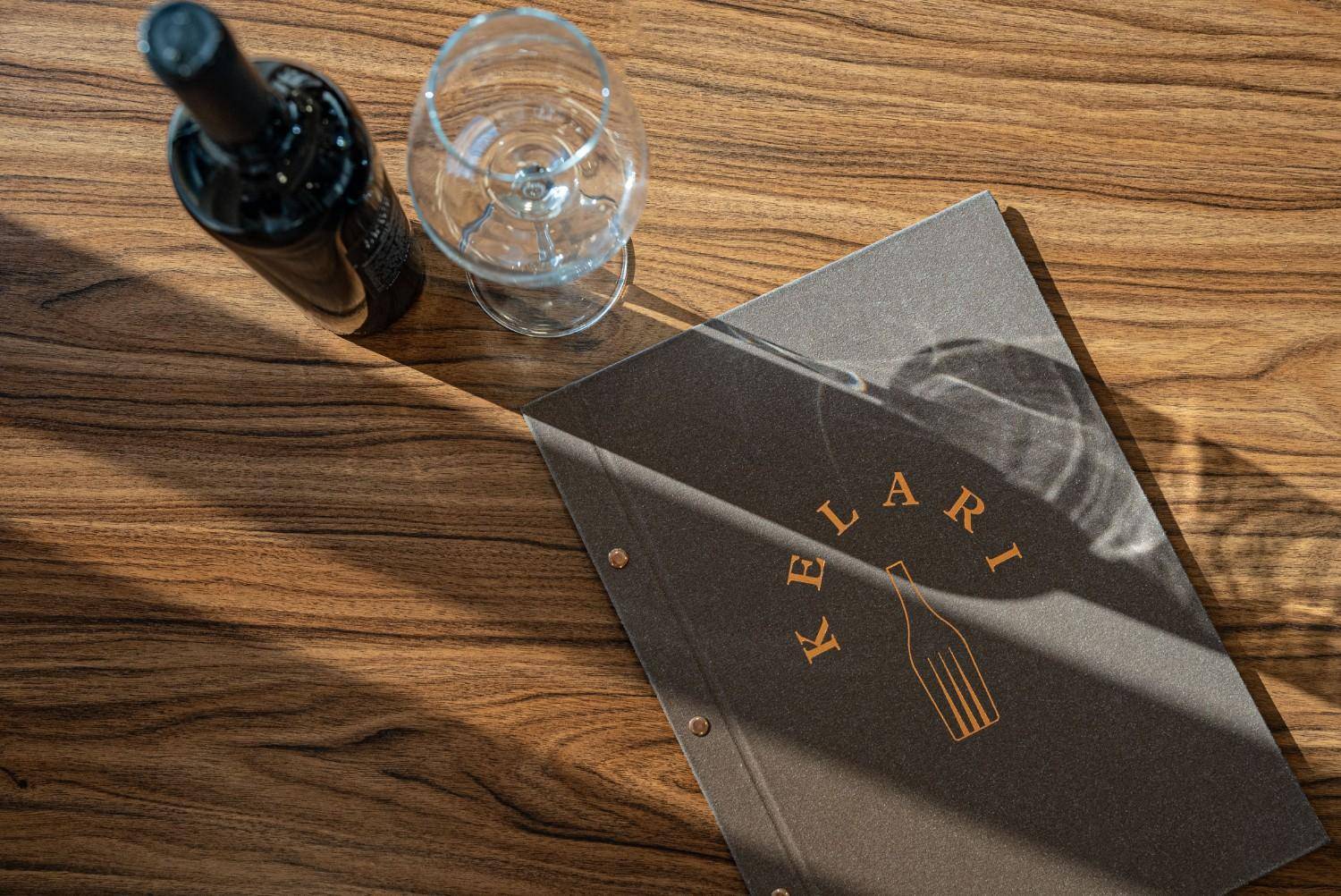 hard cover menu wine kelari ella resorts