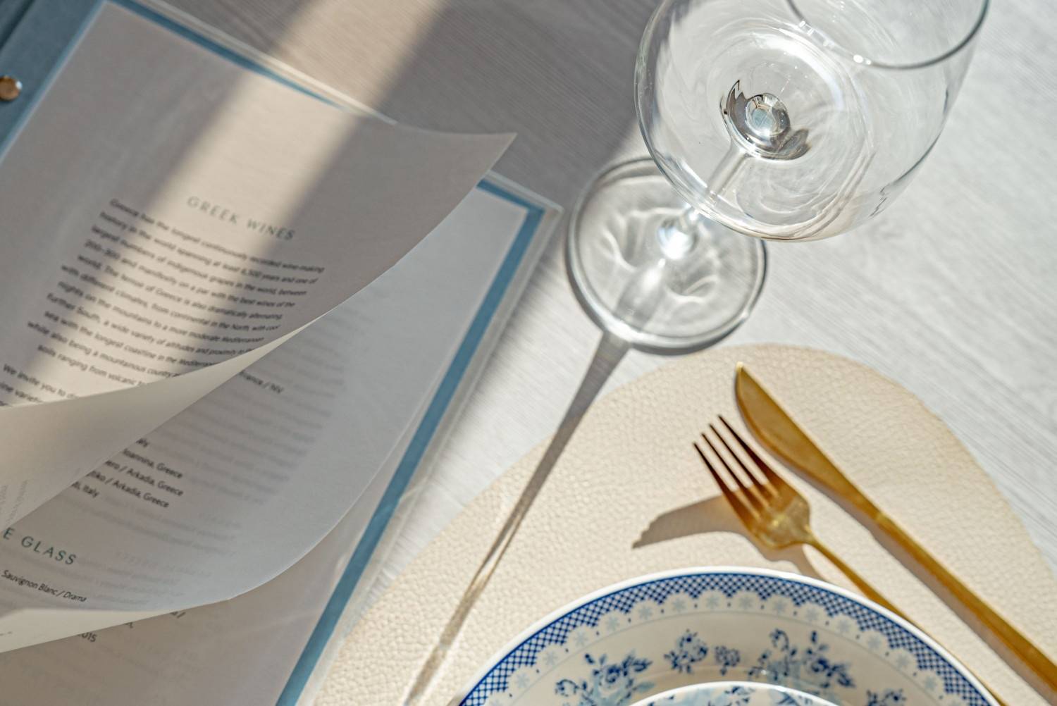 hard cover menu wine pearl marbella