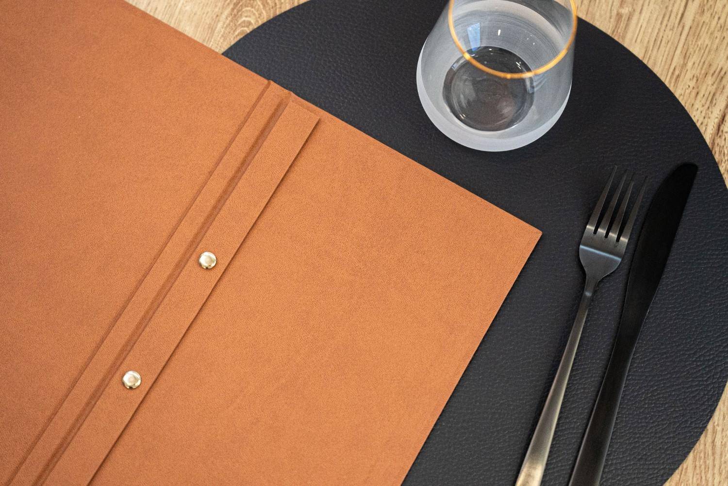 hard cover menu wine beach club sani